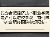 民办合肥经济技术职业学院是否可以进校参观，有何限制(合肥经职院参观限制)