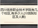 四川信息职业技术学院有几个校区,有多少人(川信院校区及人数)