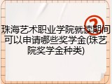 珠海艺术职业学院就读期间可以申请哪些奖学金(珠艺院奖学金种类)