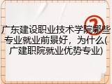 广东建设职业技术学院哪些专业就业前景好，为什么(广建职院就业优势专业)
