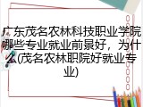 广东茂名农林科技职业学院哪些专业就业前景好，为什么(茂名农林职院好就业专业)