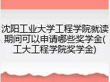 沈阳工业大学工程学院就读期间可以申请哪些奖学金(工大工程学院奖学金)