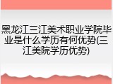 黑龙江三江美术职业学院毕业是什么学历有何优势(三江美院学历优势)