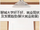 聊城大学好不好，就业现状及发展趋势(聊大就业前景)