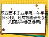 陕西艺术职业学院一年学费多少钱，还有哪些费用(陕艺职院学费及费用)