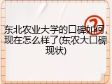 东北农业大学的口碑如何，现在怎么样了(东农大口碑现状)