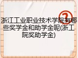 浙江工业职业技术学院有哪些奖学金和助学金呢(浙工院奖助学金)