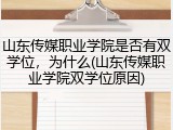 山东传媒职业学院是否有双学位，为什么(山东传媒职业学院双学位原因)