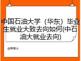 中国石油大学（华东）毕业生就业大致去向如何(中石油大就业去向)