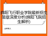 绵阳飞行职业学院最新招生简章深度分析(绵阳飞院招生解析)