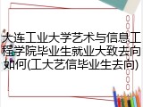 大连工业大学艺术与信息工程学院毕业生就业大致去向如何(工大艺信毕业生去向)