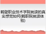 鹤壁职业技术学院就读的真实感觉如何(鹤职院就读体验)