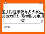 重庆财经学院有多少学生，师资力量如何(重财师生规模)