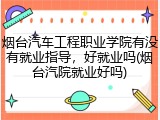 烟台汽车工程职业学院有没有就业指导，好就业吗(烟台汽院就业好吗)