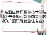 广东酒店管理职业技术学院哪个专业毕业就业前景比较好(广酒职院就业佳专业)