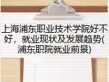 上海浦东职业技术学院好不好，就业现状及发展趋势(浦东职院就业前景)