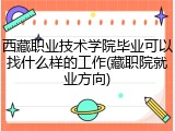 西藏职业技术学院毕业可以找什么样的工作(藏职院就业方向)