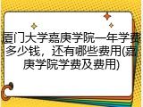 厦门大学嘉庚学院一年学费多少钱，还有哪些费用(嘉庚学院学费及费用)