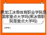黑龙江冰雪体育职业学院是国家重点大学吗(黑冰雪职院是重点大学吗)