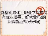 鹤壁能源化工职业学院有没有就业指导，好就业吗(鹤职院就业指导好吗)