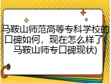 马鞍山师范高等专科学校的口碑如何，现在怎么样了(马鞍山师专口碑现状)