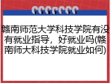 赣南师范大学科技学院有没有就业指导，好就业吗(赣南师大科技学院就业如何)