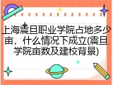 上海震旦职业学院占地多少亩，什么情况下成立(震旦学院亩数及建校背景)