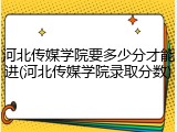 河北传媒学院要多少分才能进(河北传媒学院录取分数)