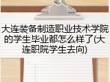 大连装备制造职业技术学院的学生毕业都怎么样了(大连职院学生去向)