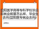 益阳医学高等专科学校毕业后就业前景怎么样，毕业生去向(益阳医专就业去向)