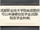 成都职业技术学院就读期间可以申请哪些奖学金(成职院奖学金种类)