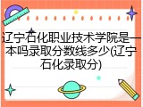 辽宁石化职业技术学院是一本吗录取分数线多少(辽宁石化录取分)