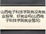 山西电子科技学院有没有就业指导，好就业吗(山西电子科技学院就业情况)