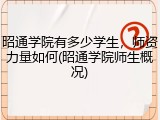 昭通学院有多少学生，师资力量如何(昭通学院师生概况)