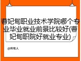 曹妃甸职业技术学院哪个专业毕业就业前景比较好(曹妃甸职院好就业专业)