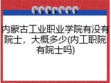 内蒙古工业职业学院有没有院士，大概多少(内工职院有院士吗)