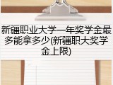 新疆职业大学一年奖学金最多能拿多少(新疆职大奖学金上限)