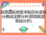 陕西国际商贸学院历年录取分数线深度分析(陕商院录取线分析)
