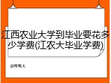 江西农业大学到毕业要花多少学费(江农大毕业学费)