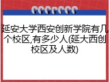 延安大学西安创新学院有几个校区,有多少人(延大西创校区及人数)