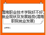 渭南职业技术学院好不好，就业现状及发展趋势(渭南职院就业发展)