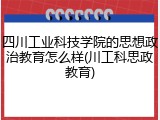 四川工业科技学院的思想政治教育怎么样(川工科思政教育)