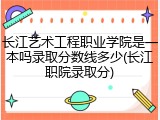 长江艺术工程职业学院是一本吗录取分数线多少(长江职院录取分)