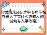 盐城幼儿师范高等专科学校办理入学有什么攻略没(盐城幼专入学攻略)