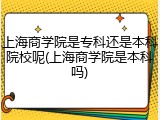 上海商学院是专科还是本科院校呢(上海商学院是本科吗)