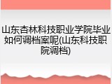山东杏林科技职业学院毕业如何调档案呢(山东科技职院调档)