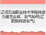辽河石油职业技术学院师资力量怎么样，名气如何(辽职院师资名气)