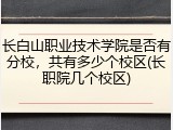 长白山职业技术学院是否有分校，共有多少个校区(长职院几个校区)