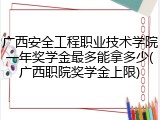 广西安全工程职业技术学院一年奖学金最多能拿多少(广西职院奖学金上限)