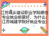 江苏城乡建设职业学院哪些专业就业前景好，为什么(江苏城建学院好就业专业)